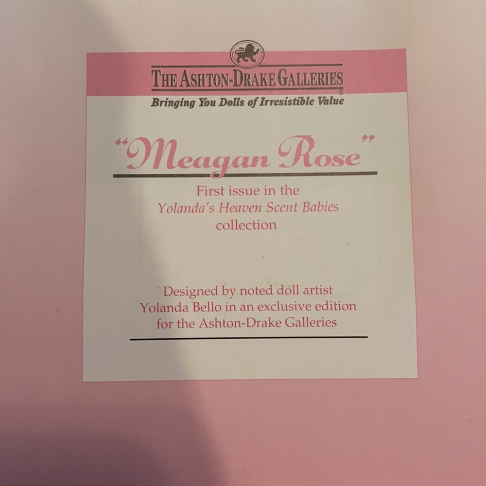 Ashton Drake Meagan Rose 1993 Collectable Porcelain Doll 12” Vintage (e) - Picture 4 of 11